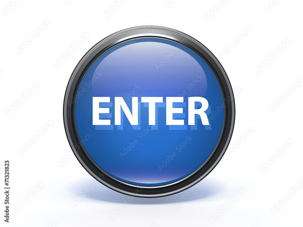 enter circular icon on white background enter circular icon on white background