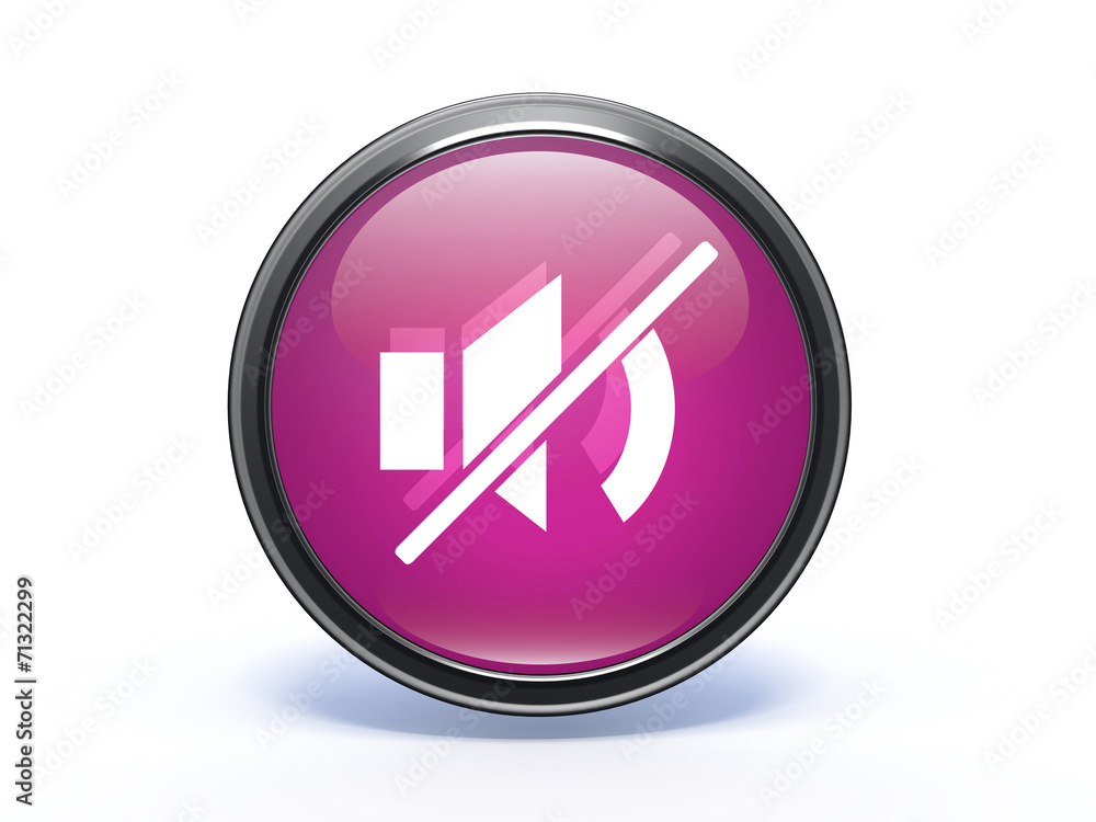 mute circular icon on white background mute circular icon on white background