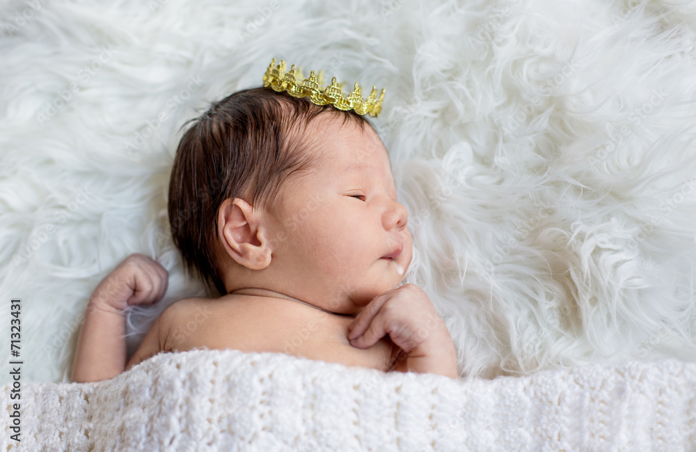 Portrait of a newborn baby boy Portrait of a newborn baby boy