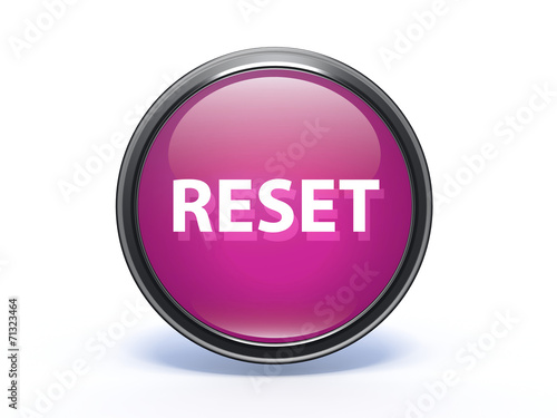 Obraz na płótnie reset circular icon on white background