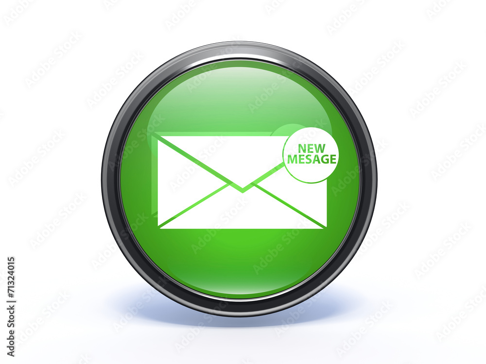 new mesage circular icon on white background new mesage circular icon on white background