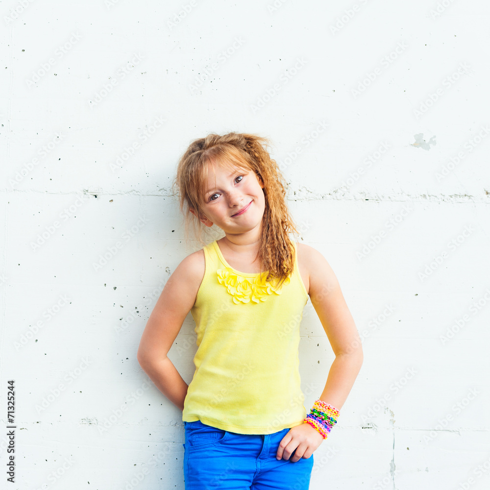 Outdoor portrait of a cute little girl Outdoor portrait of a cute little girl
