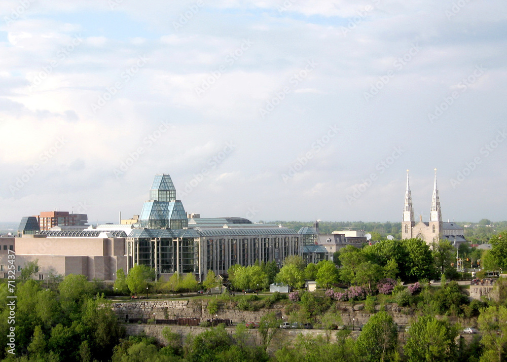 Ottawa view of National Gallery and Notre Dame 2008
