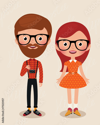 Couple hipsters