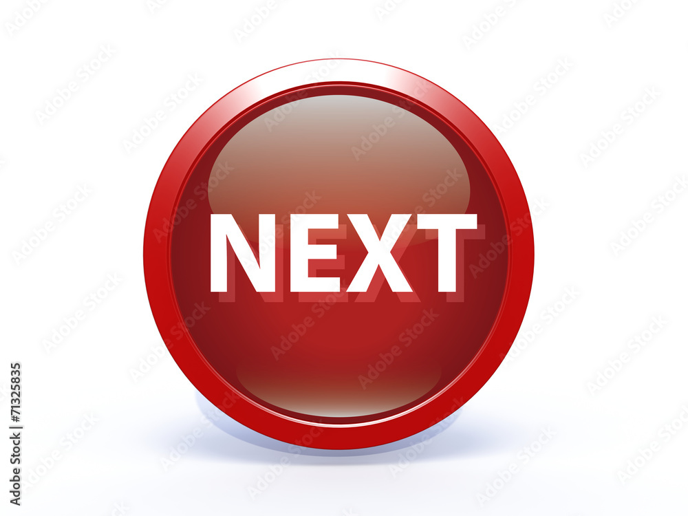 next circular icon on white background next circular icon on white background