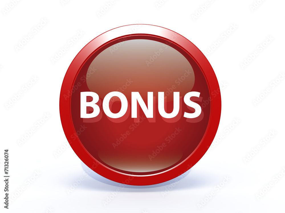 bonus circular icon on white background bonus circular icon on white background