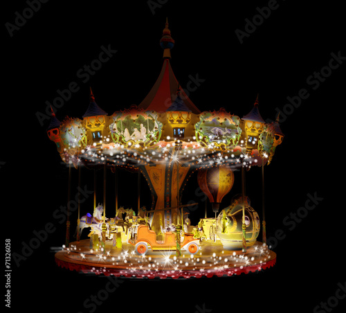 Karusell mit Beleuchtung