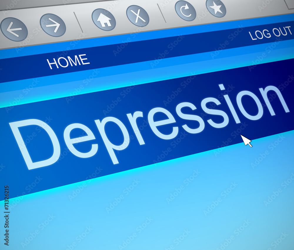 Depression concept. Depression concept.