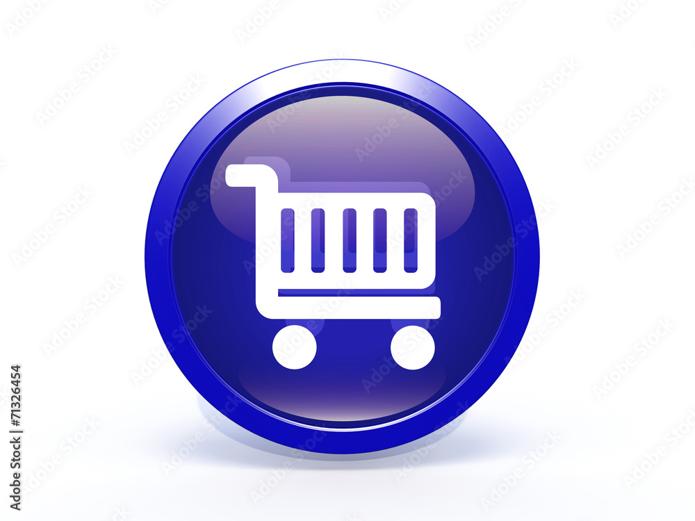 shopping cart circular icon on white background shopping cart circular icon on white background