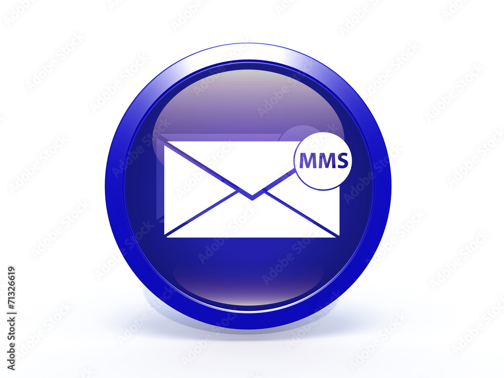 mms circular icon on white background mms circular icon on white background
