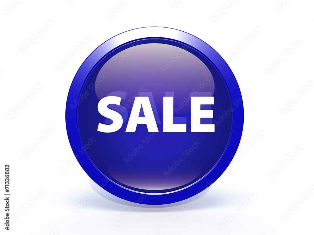 sale circular icon on white background sale circular icon on white background