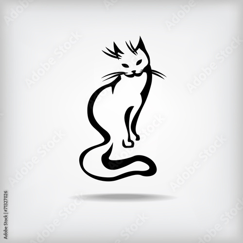 Cute cat icon