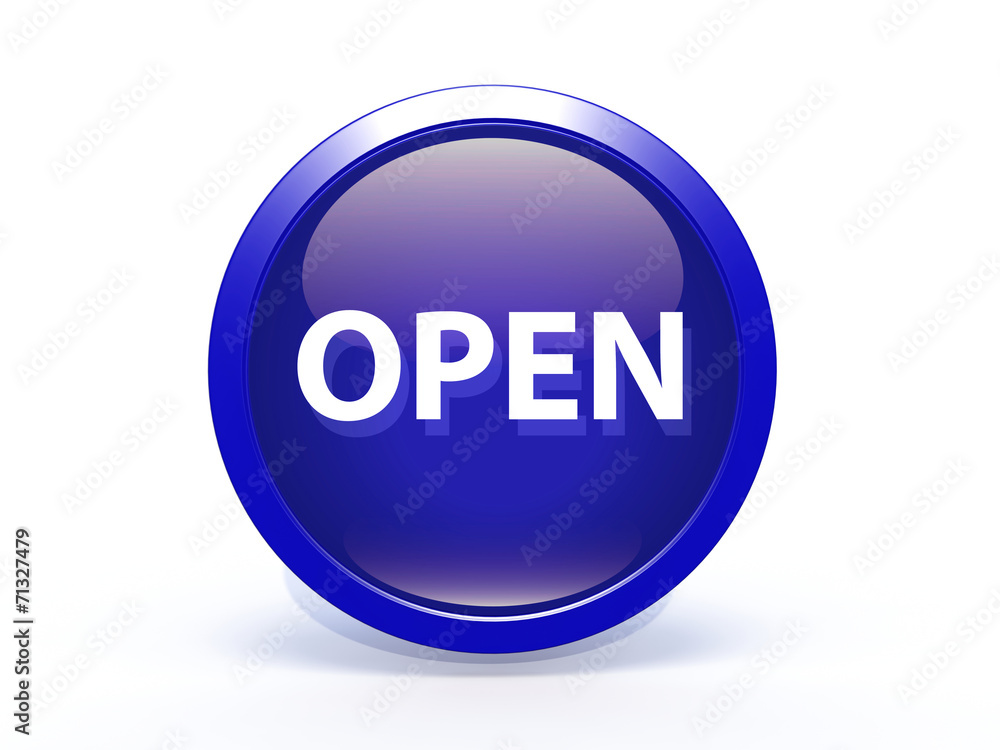 open circular icon on white background open circular icon on white background