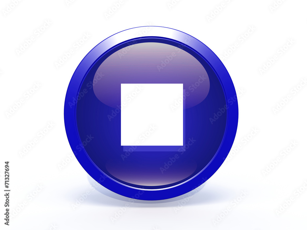 stop circular icon on white background stop circular icon on white background