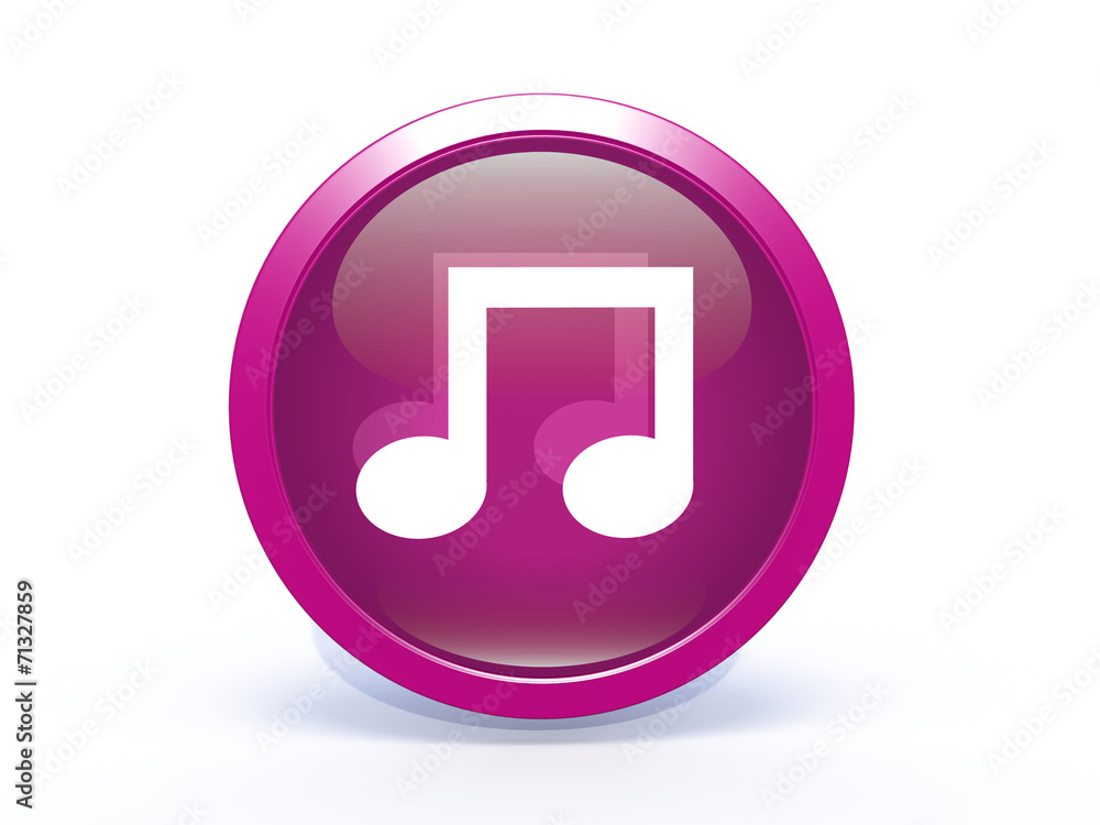 music circular icon on white background music circular icon on white background