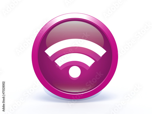 signal circular icon on white background