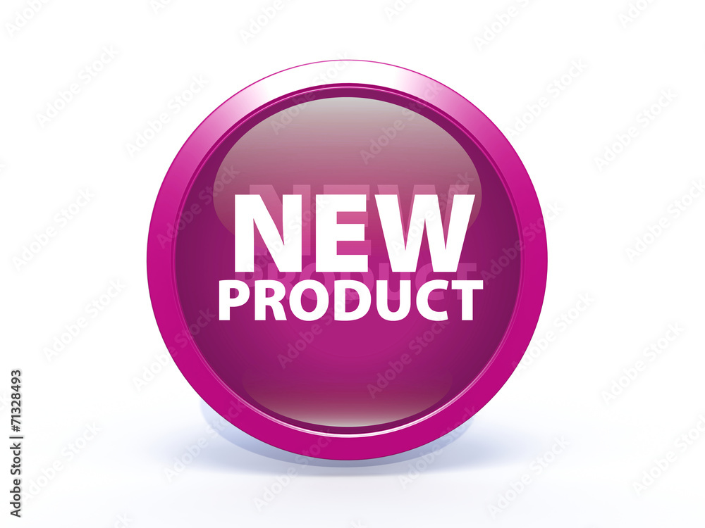 new product circular icon on white background new product circular icon on white background
