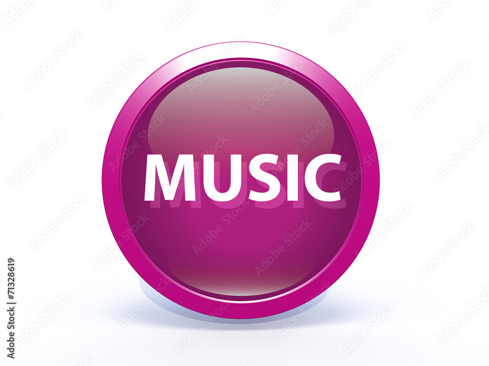 music circular icon on white background music circular icon on white background