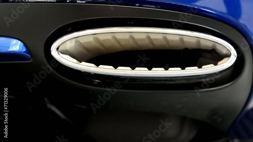 exhaust of luxury car - detail