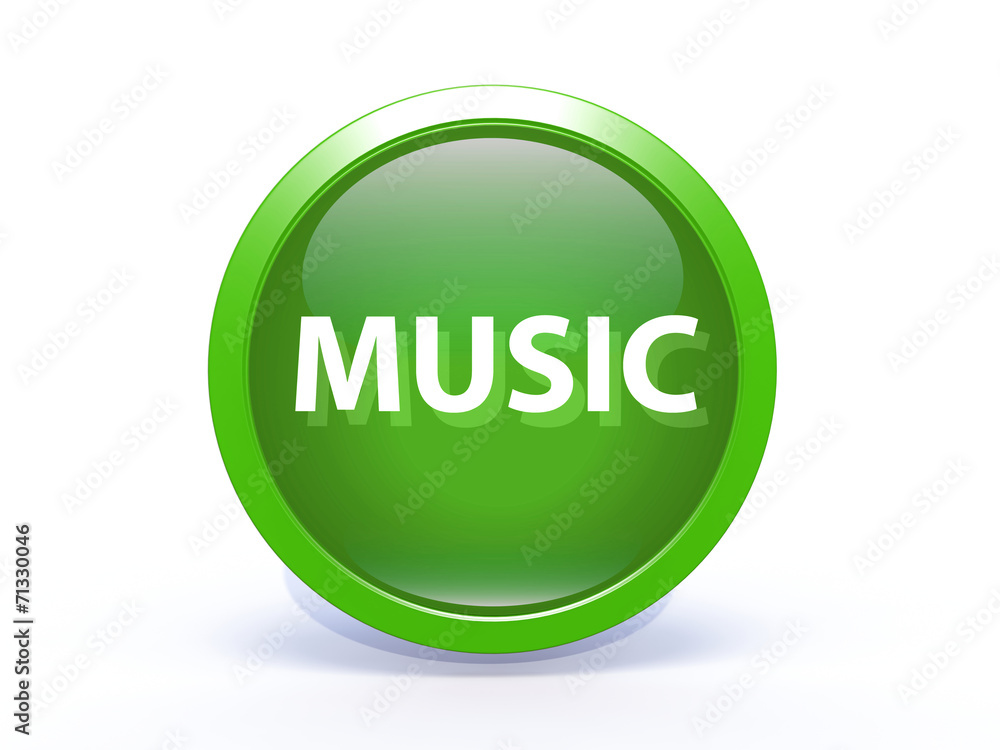 music circular icon on white background music circular icon on white background