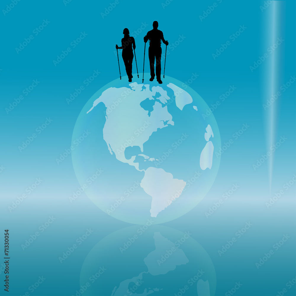 Vector silhouette of a people. Vector silhouette of a people.
