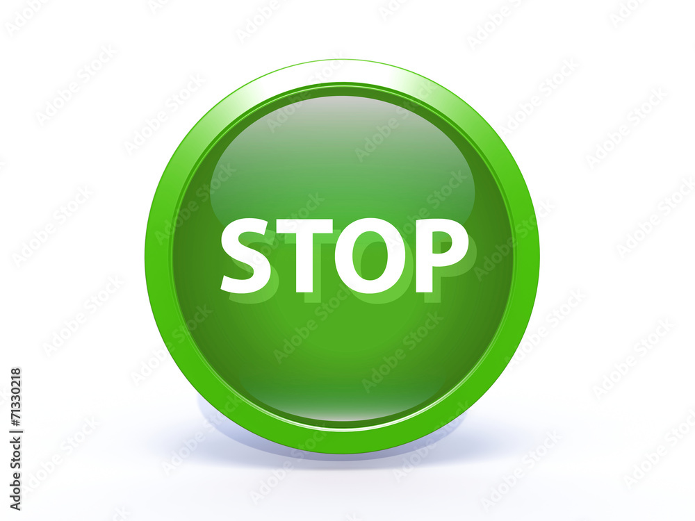 stop circular icon on white background stop circular icon on white background