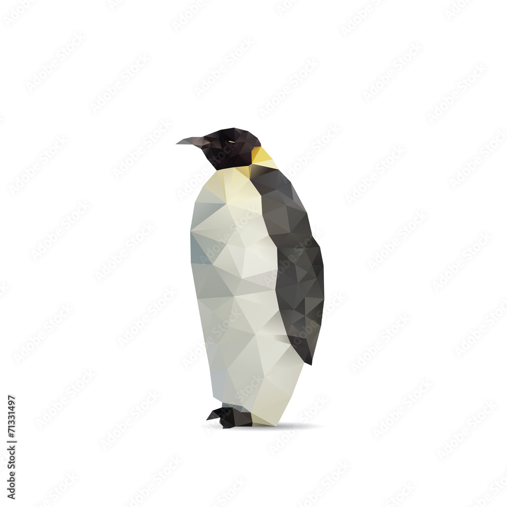 Obraz premium Penguin abstract isolated on a white backgrounds