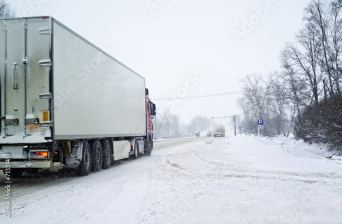 Foto Snowy Road