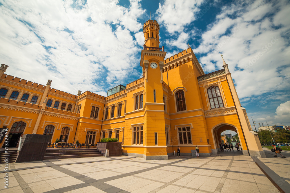 Naklejka premium wroclaw railway station