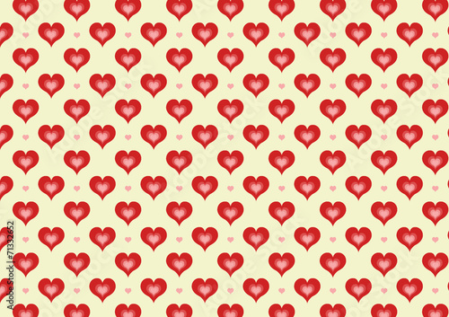 Background with a pattern of hearts