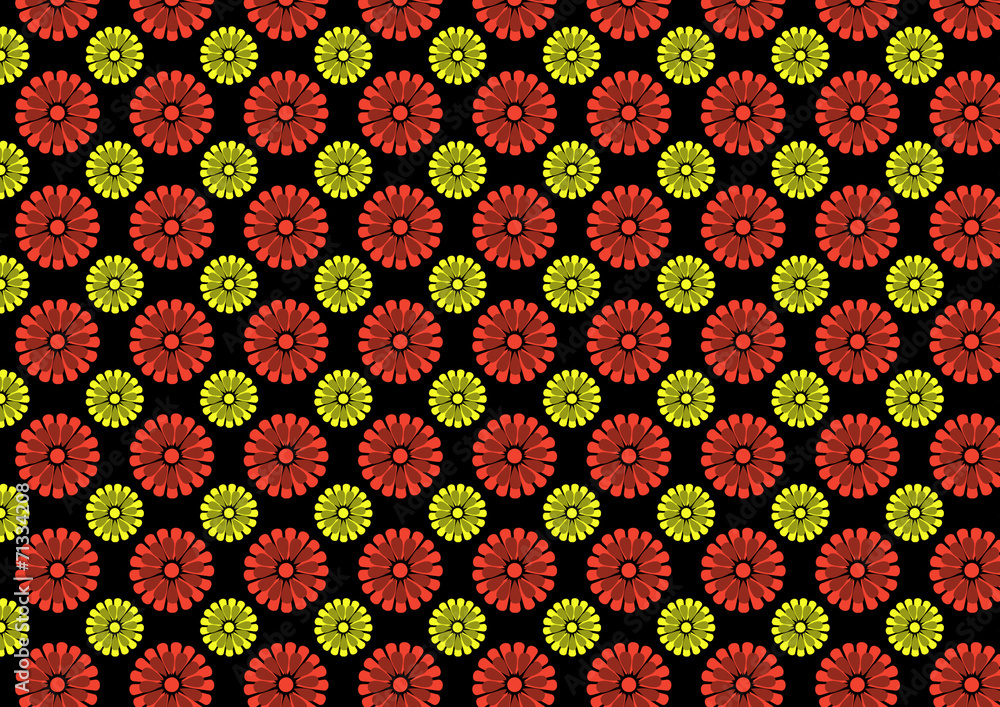 Background with a pattern of flowers Background with a pattern of flowers