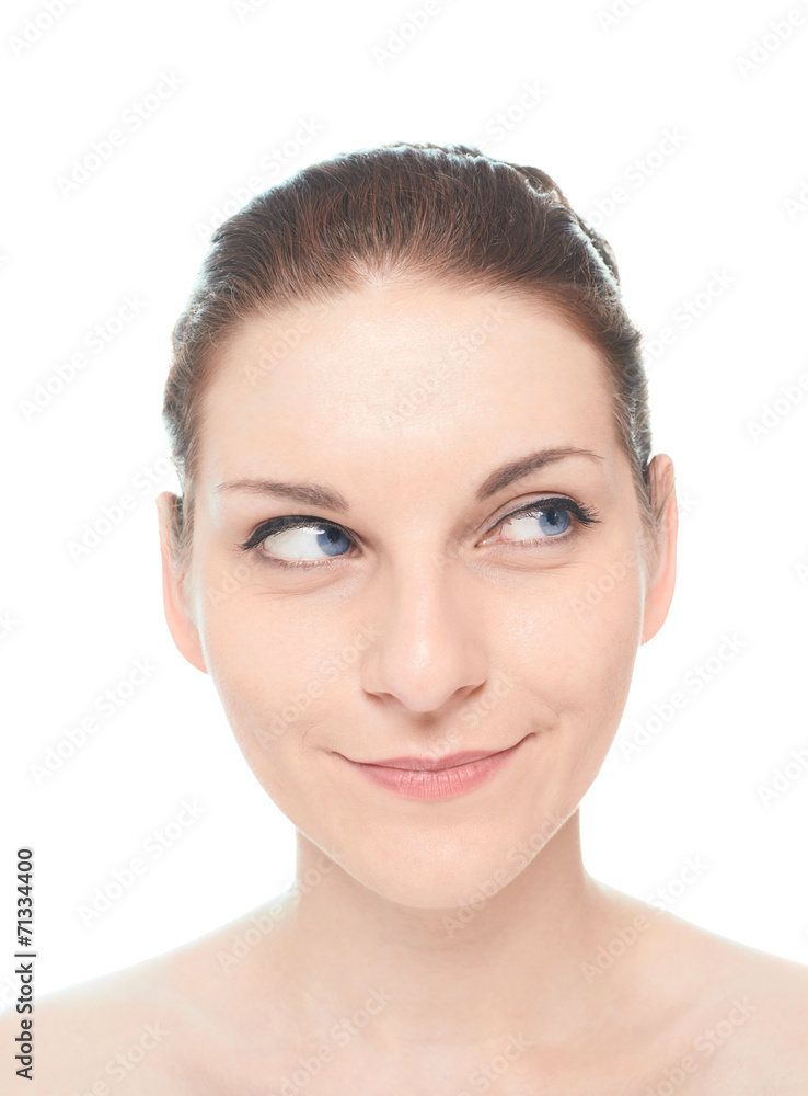 Young caucasian woman portrait isolated Young caucasian woman portrait isolated