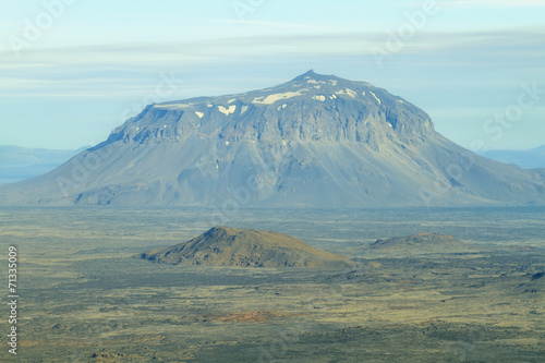 Aerial view of Herdubreid mountain