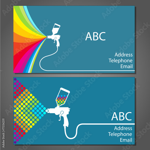 Business card for house painter