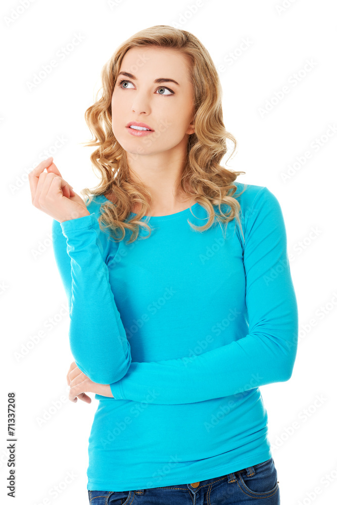Portrait of an attractive fashionable young woman Portrait of an attractive fashionable young woman