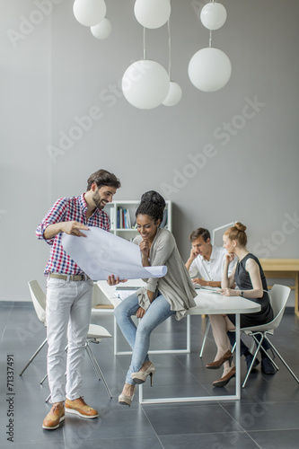Young people in the office