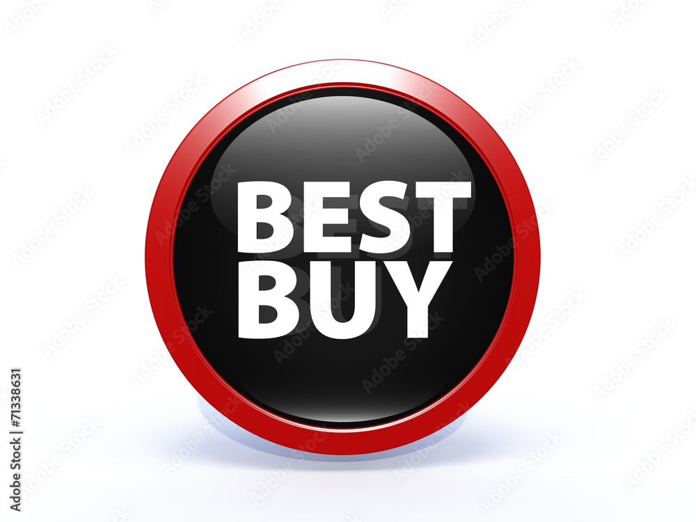 Best buy circular icon on white background Best buy circular icon on white background