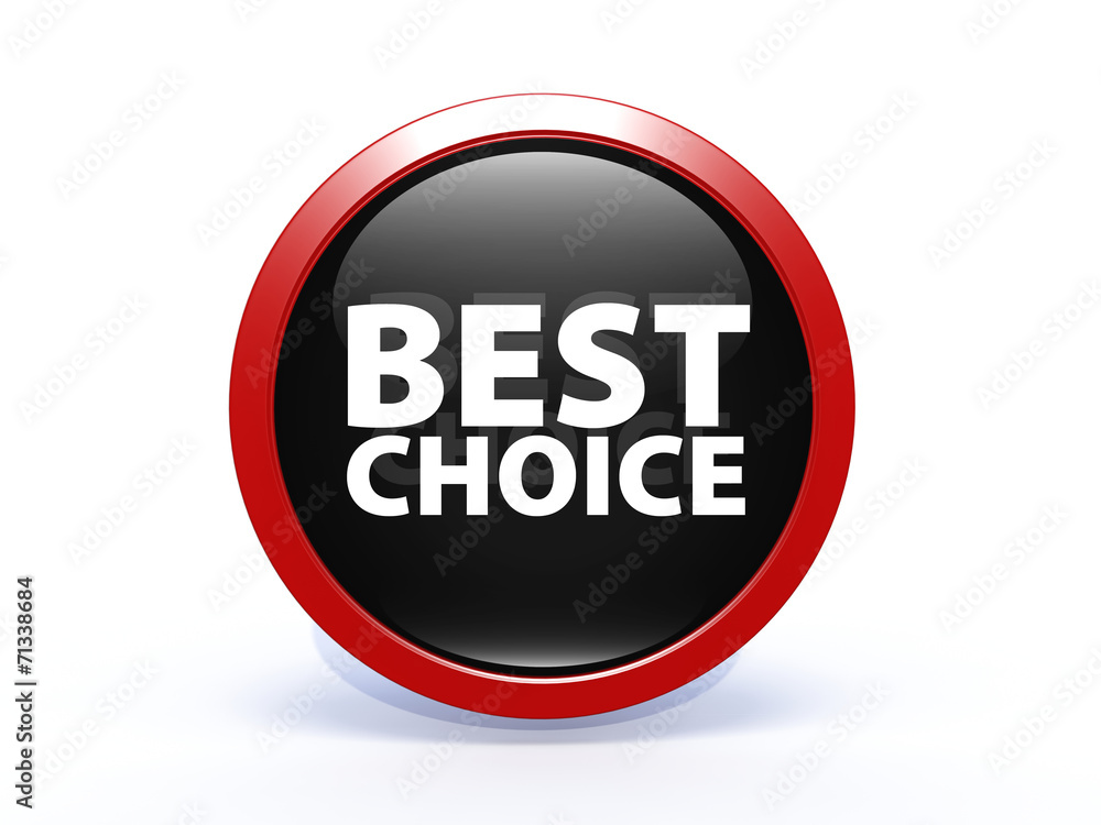 Best choice circular icon on white background Best choice circular icon on white background