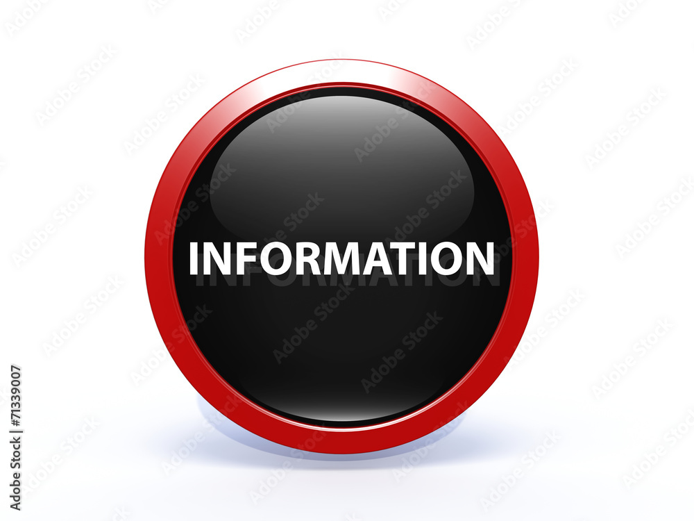 information circular icon on white background information circular icon on white background