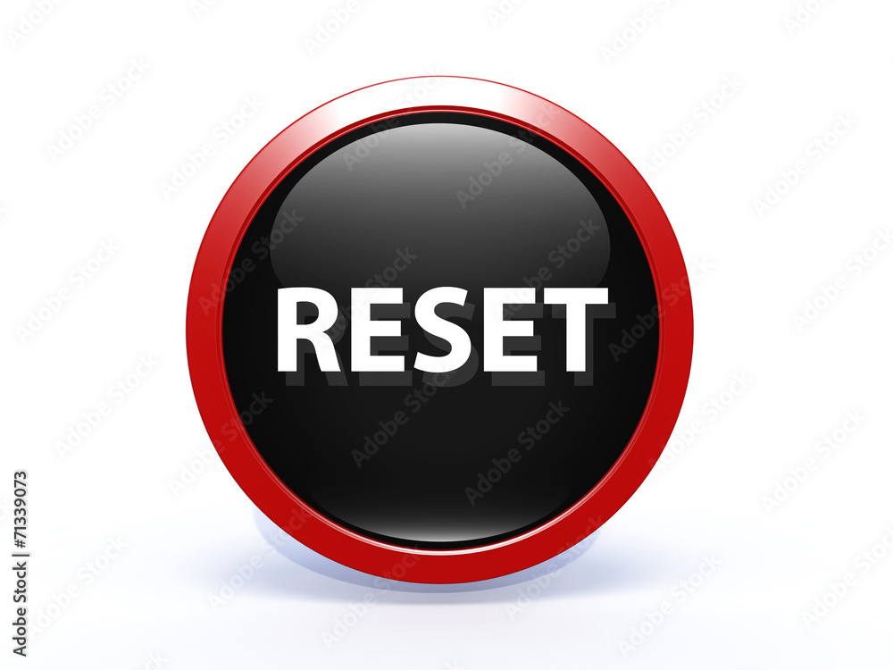reset circular icon on white background reset circular icon on white background