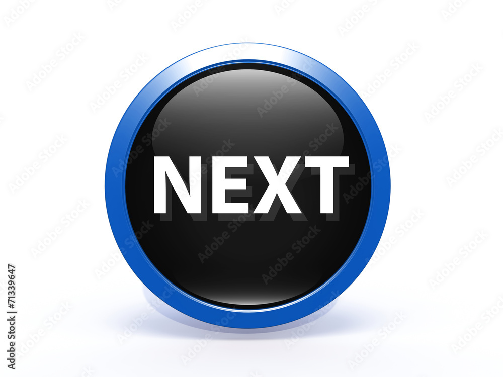 next circular icon on white background next circular icon on white background