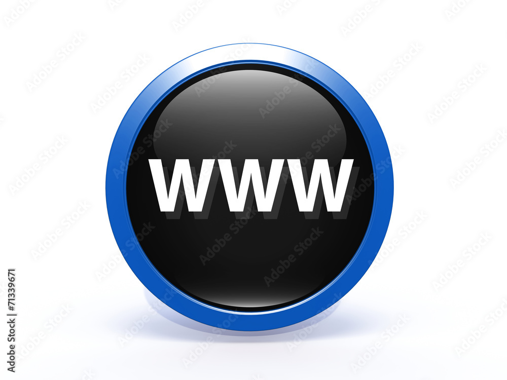 www circular icon on white background www circular icon on white background