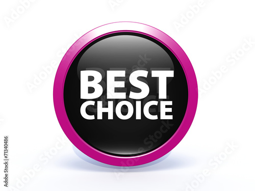 Best choice circular icon on white background © iconsmaker