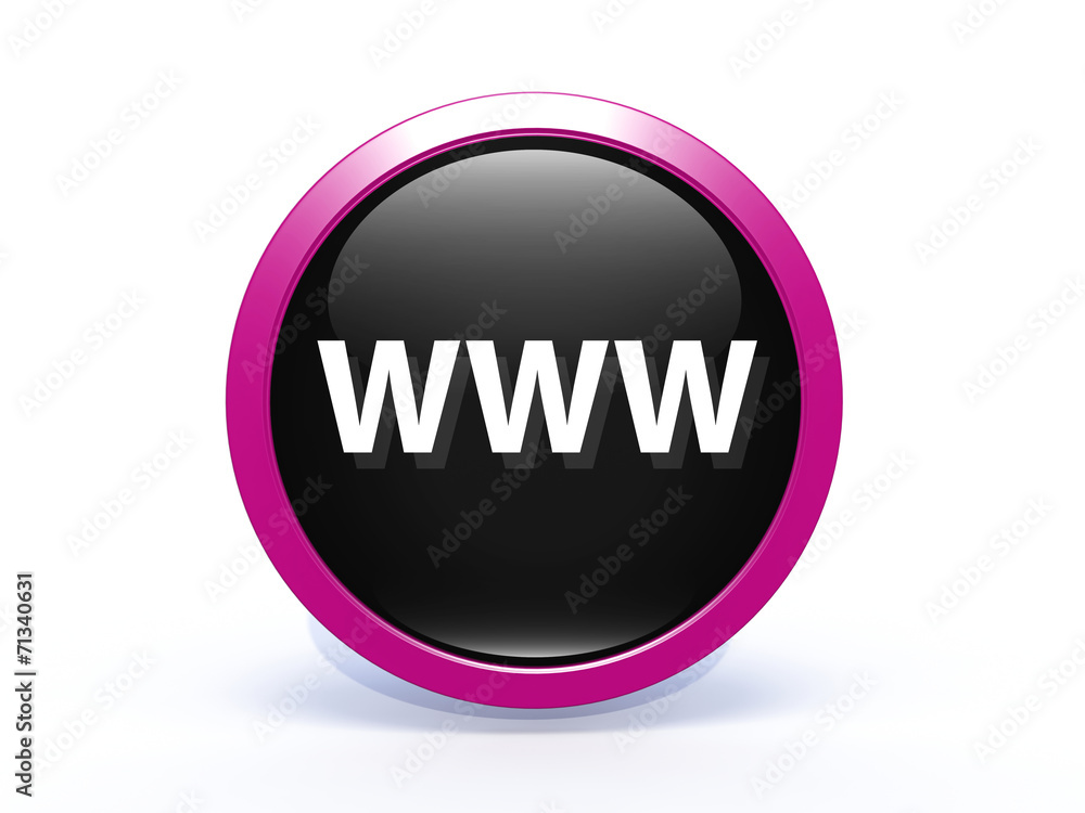 www circular icon on white background www circular icon on white background