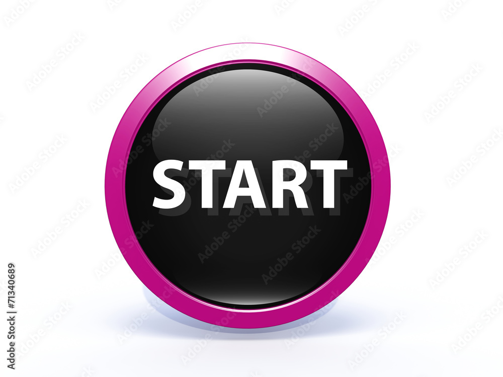 start circular icon on white background start circular icon on white background