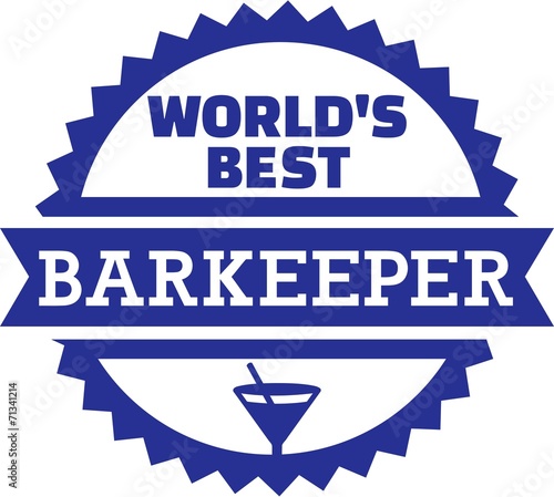 World's Best Barkeeper Bartender Barman