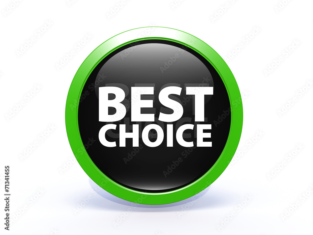 Best choice circular icon on white background Best choice circular icon on white background