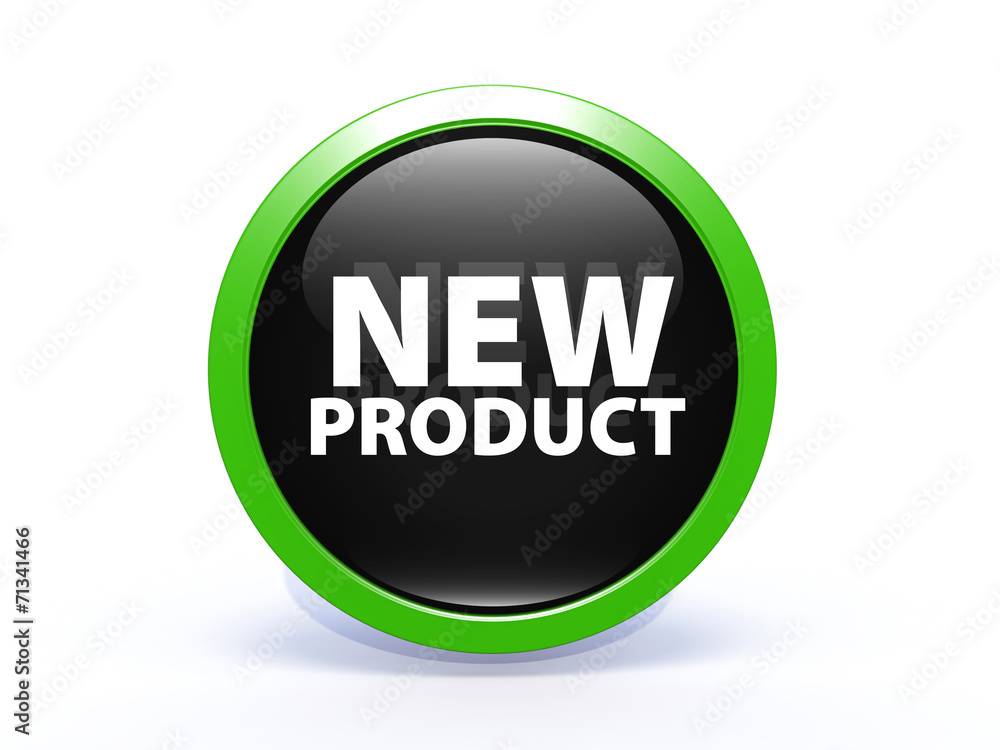 new product circular icon on white background new product circular icon on white background
