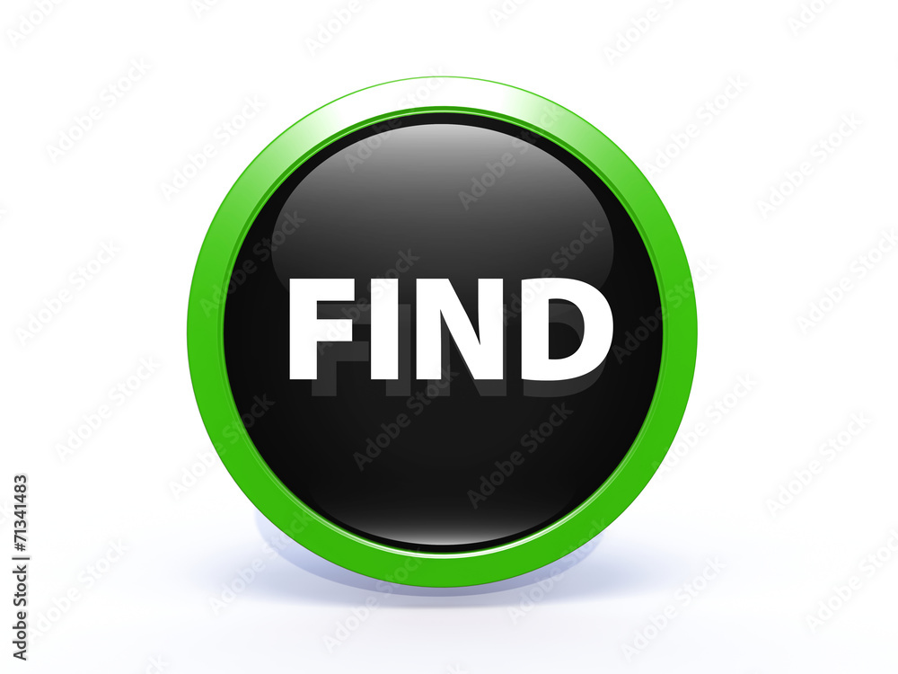 find circular icon on white background find circular icon on white background