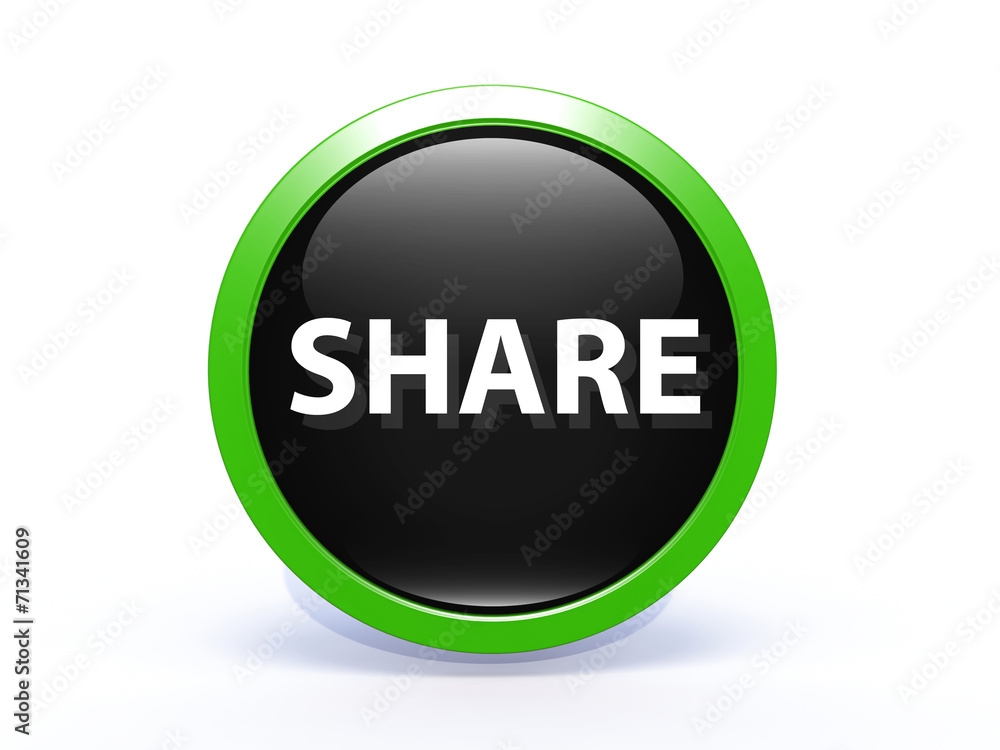 share circular icon on white background share circular icon on white background